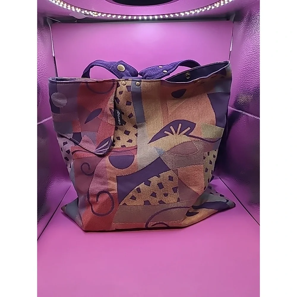 Carson Rogers Carogi Colorful Backpack Slingback Tapestry Patch Shoulder Bag - Picture 1 of 9